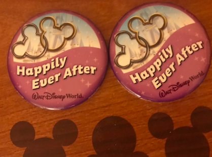 Two 'Happily Ever After' badges